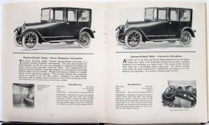 1917 1918 Stearns Knight 4 & 6 Motor Car Sale Brochure Spec Construction Details