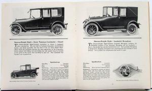 1917 1918 Stearns Knight 4 & 6 Motor Car Sale Brochure Spec Construction Details