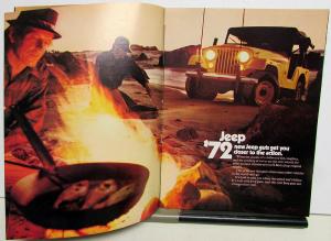 1972 Jeep Full Line Original Sales Brochure Jeep Commando Wagoneer Truck 4X4