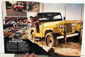 1972 Jeep Full Line Original Sales Brochure Jeep Commando Wagoneer Truck 4X4