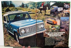 1972 Jeep Full Line Original Sales Brochure Jeep Commando Wagoneer Truck 4X4