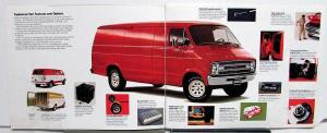 1977 Dodge Truck Tradesman Van Maxivan Street Van B100 B200 B300 Sales Brochure