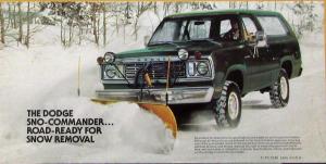 1977 Dodge Truck W150 200 AW100 Ramcharger Sno Commander Meyer Plow Sales Mailer