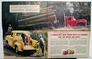 1958 Ford Truck Sales Brochure F100 Pickup Heavy Duty V8 Ranchero Natchez Trace