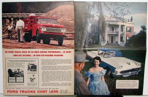 1958 Ford Truck Sales Brochure F100 Pickup Heavy Duty V8 Ranchero Natchez Trace