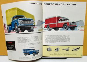 1958 Ford Medium Duty Trucks F-500 F-600 1 1/2 & 2 Ton Sales Brochure Original