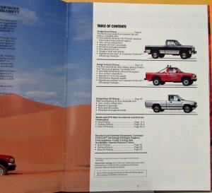 1992 Dodge Trucks RAM Pickup Dakota RAM 50 Color Sales Brochure Original