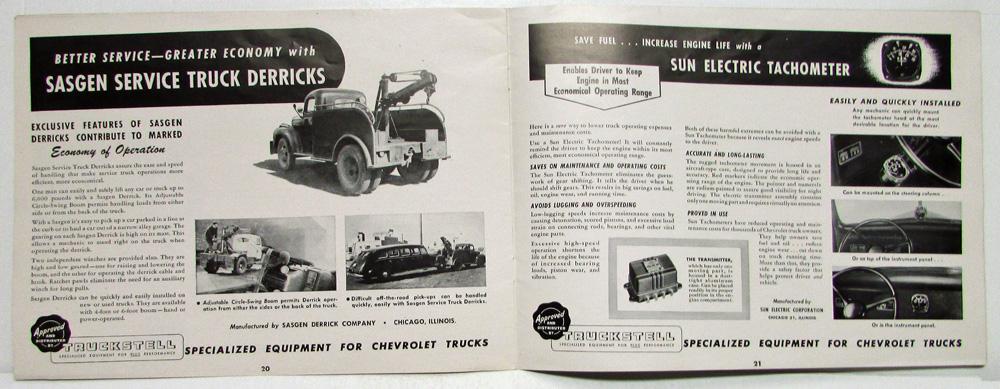 1947 Truckstell Equipment Chevrolet Truck Do a Good Job Better Sales ...