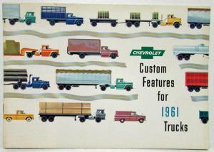 1961 Chevrolet Trucks Custom Features Accessories Sales Brochure