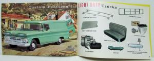 1961 Chevrolet Trucks Custom Features Accessories Sales Brochure