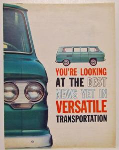 1961 Chevrolet Corvair Greenbrier Sports Wagon Sales Brochure