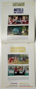 1961 Chevrolet Corvair Greenbrier Sports Wagon Sales Brochure