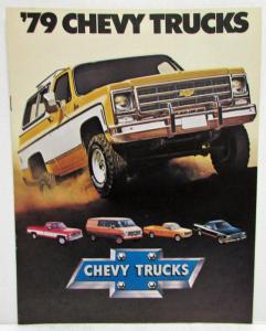 1979 Chevrolet Trucks Sales Brochure Blazer Suburban El Camino Pickups Vans Luv