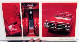 1964 Pontiac Tempest Le Mans Custom Safari Wide Track Sales Brochure Original SM