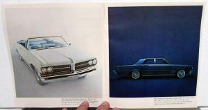 1964 Pontiac Tempest Le Mans Custom Safari Wide Track Sales Brochure Original SM