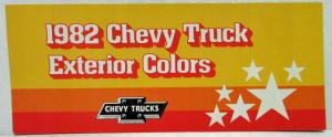 1982 Chevrolet Trucks Factory Exterior Colors