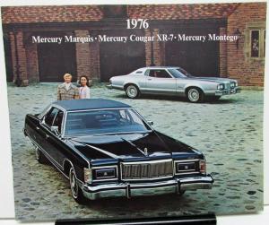 1976 Mercury Dealer Sales Brochure Marquis Cougar XR-7 Montego