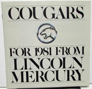 1981 Mercury Dealer Sales Brochure Cougar Features & Options XR-7