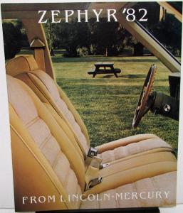 1982 Mercury Dealer Sales Brochure Zephyr Features & Options