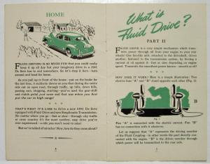 1941 DeSoto Fluid Drive Simplimatic Transmission Sales Brochure Original