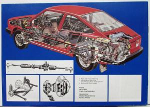 1980s Skoda Rapid Coupe Garde English Text Sales Brochure Original