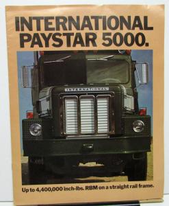 1974 International Trucks Dealer IH Large Sales Brochure Paystar 5000 HD