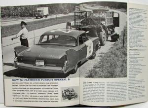 1960 Plymouth Dealer Sales Brochure Police Car Special High Performance Packages