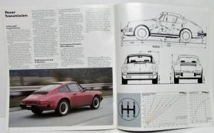 1982 Porsche 911 SC Dealer Prestige Sales Brochure Features Specs Original