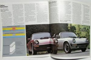 1982 Porsche 911 SC Dealer Prestige Sales Brochure Features Specs Original