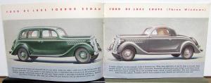 1935 Ford V8 A New Kind of Modern Motor Car Sales Brochure