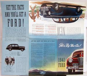 1941 Ford Its a Big New Car Sales Folder