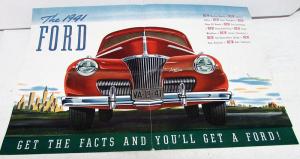 1941 Ford First Glimpse Sales Mailer Folder