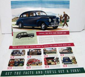 1941 Ford First Glimpse Sales Mailer Folder