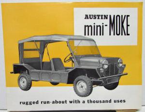 1966 Austin Mini-Moke Utility Vehicle Run-About Dealer Sales Brochure Work Play