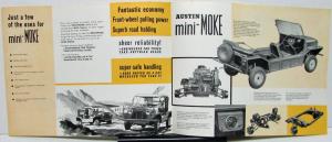 1966 Austin Mini-Moke Utility Vehicle Run-About Dealer Sales Brochure Work Play