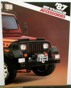 1987 Jeep Wrangler Accessories Brochure by Renault Jeep Parts & Service ORIGINAL