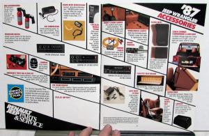 1987 Jeep Wrangler Accessories Brochure by Renault Jeep Parts & Service ORIGINAL