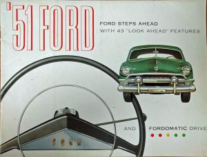 1951 Ford Steps Ahead with 43 Features Sales Brochure Revised 3-51