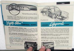 1951 Ford Dealer Quick Facts Car Sales Brochure Crestliner Custom DeLuxe Wagon