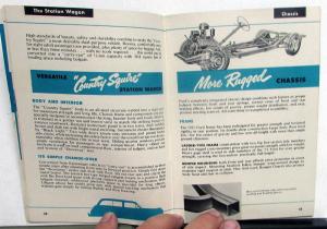 1951 Ford Dealer Quick Facts Car Sales Brochure Crestliner Custom DeLuxe Wagon