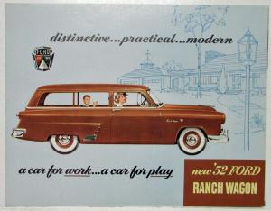 1952 Ford New Ranch Wagon Sales Folder Revised