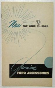 1952 Ford Genuine Accessories Sales Brochure