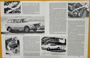 1976 Subaru FWD Superwagon Sedan Coupe Cars Magazine Review Sales Folder Orig