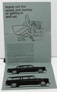 1966 Checker Marathon Sedan Wagon Limo Comfort Room Dealer Brochure Mailer Orig