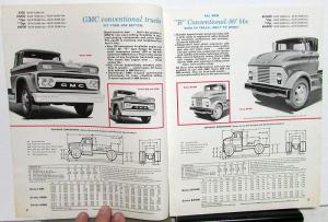 1960 GMC Trucks Tractors 3500 4000 B4000 L4000  Sales Brochure Original