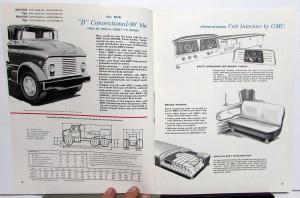 1960 GMC BW5500 LW5500 Tandem Axle Trucks Tractors Sales Brochure Original