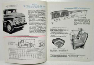 1960 GMC Trucks Tractors BW7000 LW7000 Tandem Axle Sales Brochure Original