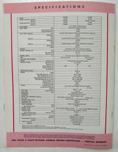 1960 GMC Trucks Tractors BW7000 LW7000 Tandem Axle Sales Brochure Original