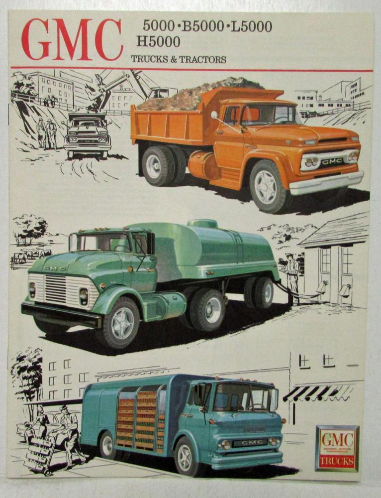 1961 GMC 5000 B5000 L5000 H5000 Trucks and Tractors Sales Brochure