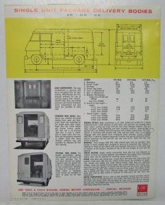 1961 GMC Truck Utility Body Package Delivery Units Sales Folder Original